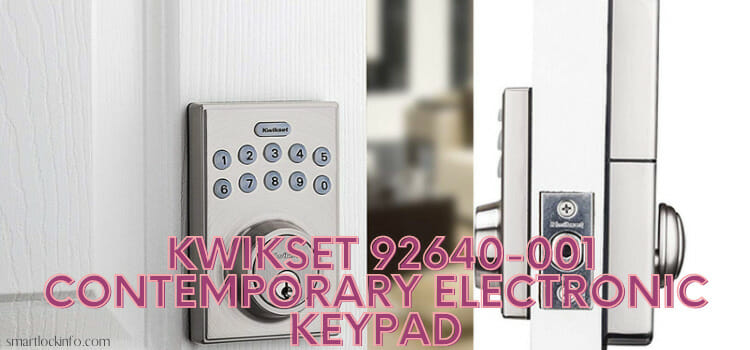 Kwikset 92640-001 Contemporary Electronic Keypad Single Cylinder Deadbolt with 1-Touch Motorized Locking
