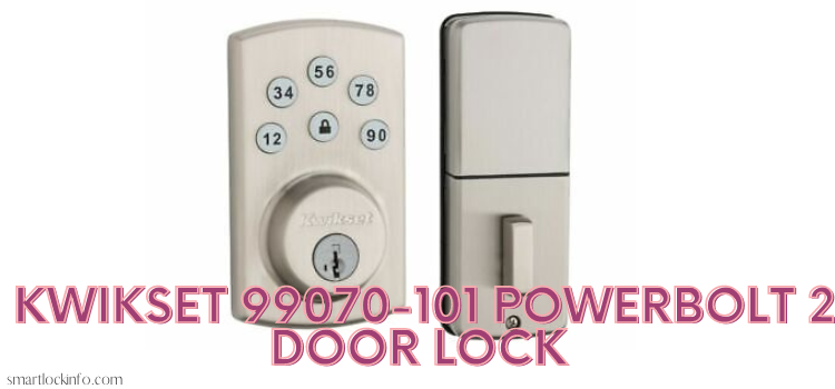 Kwikset 99070-101 Powerbolt 2 Door Lock Single Cylinder Electronic Keyless Entry Deadbolt